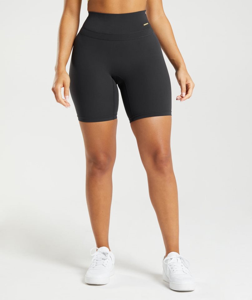 Szorty Gymshark Whitney Cycling Damskie Czarne | PL 164VFN